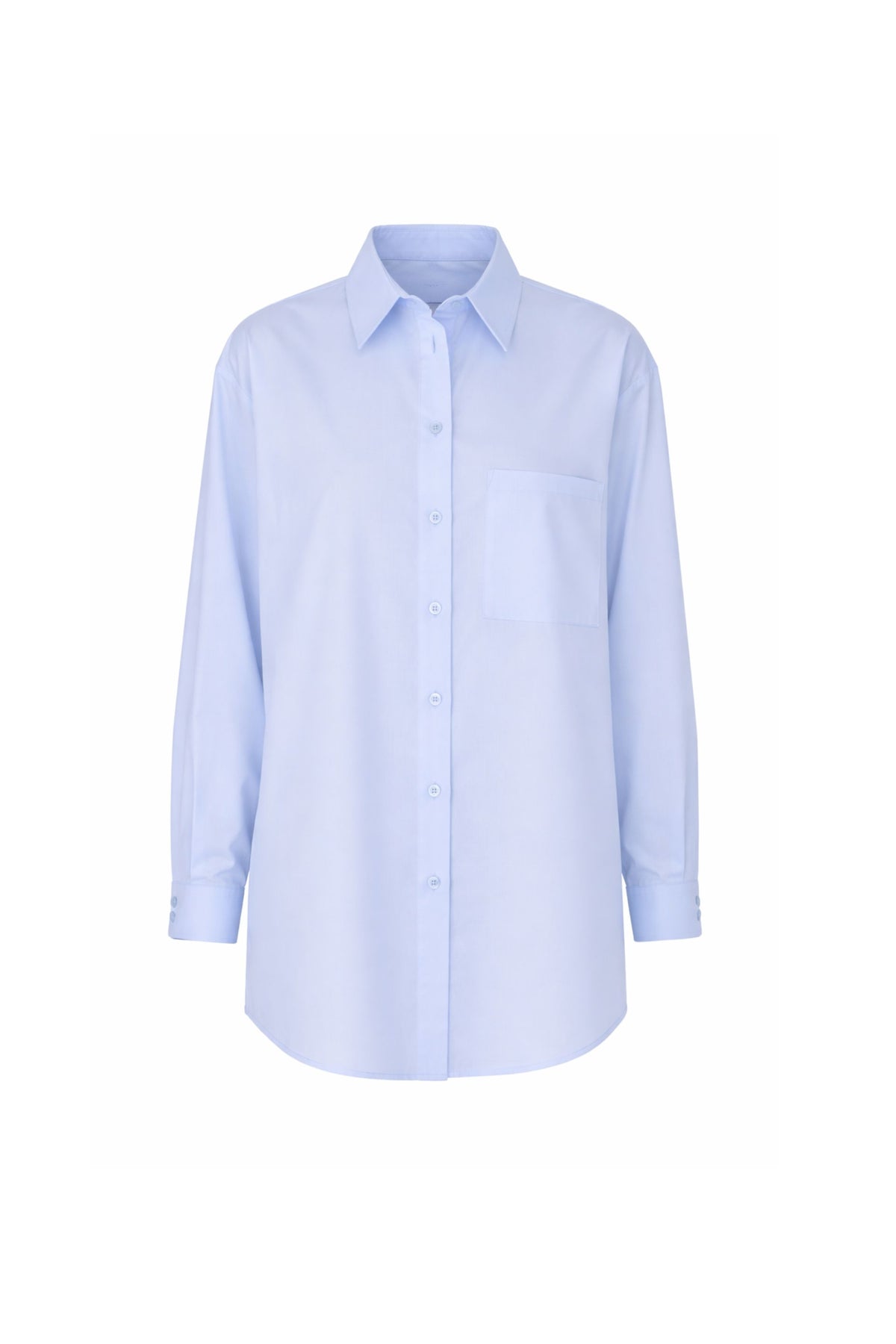 Bawełniana koszula oversize baby blue - packshot