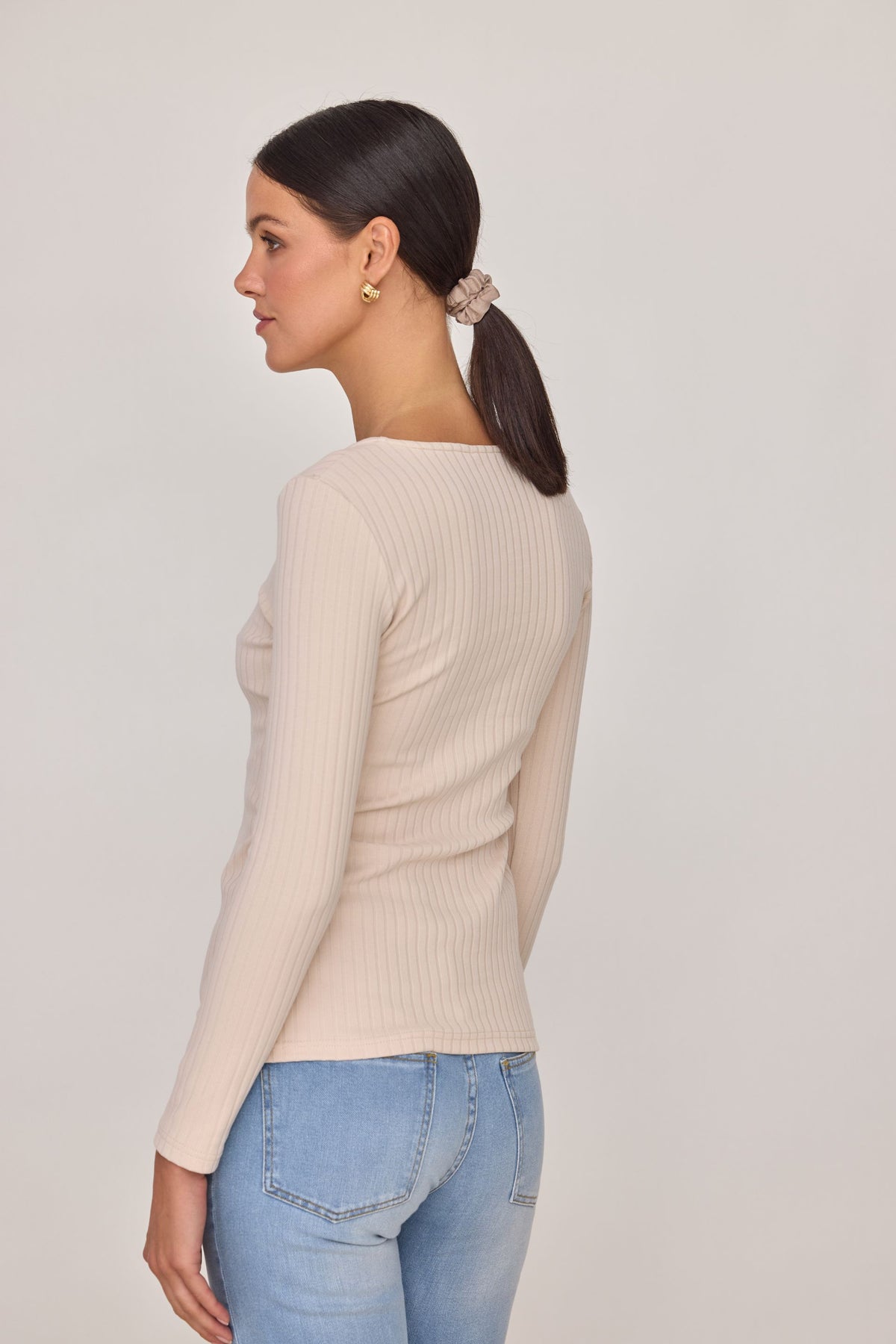 Longsleeve with a wider cherry stripe