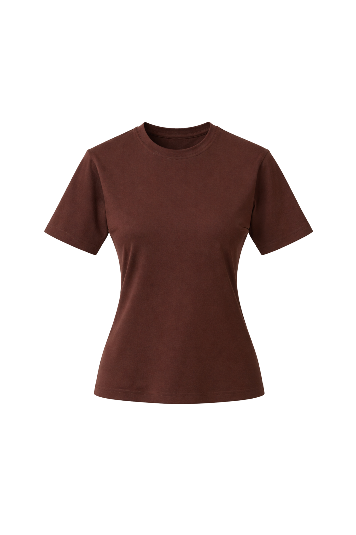 T-shirt z taliowaniem czekolada - packshot